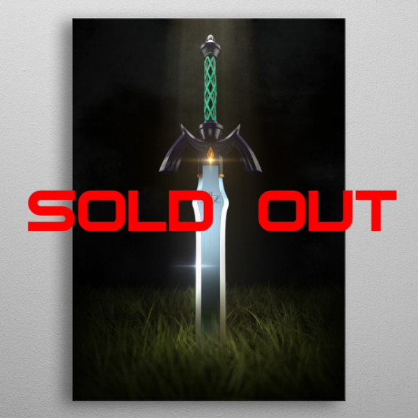 Displate Metall-Poster "3D Master Sword" *AUSVERKAUFT*